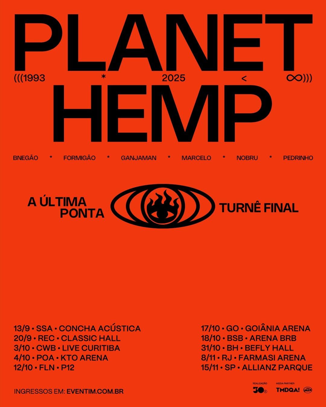 Planet Hemp anuncia turnÊ de despedida