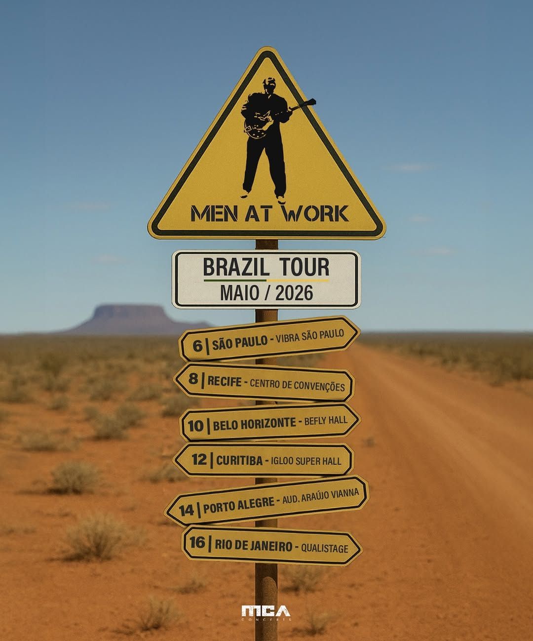 men at work no brasil