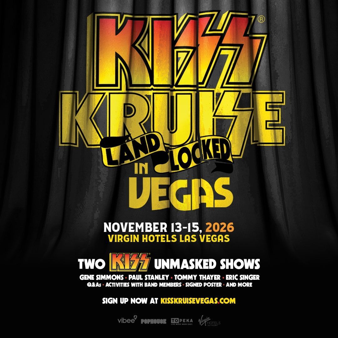 KISS confirma dois shows “unmasked” na edição 2026 do evento em Las Vegas