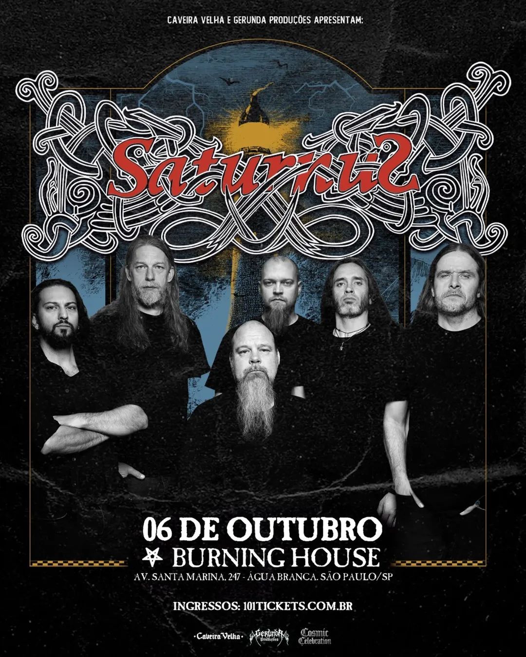 Saturnus anuncia primeiro show no Brasil em outubro de 2026