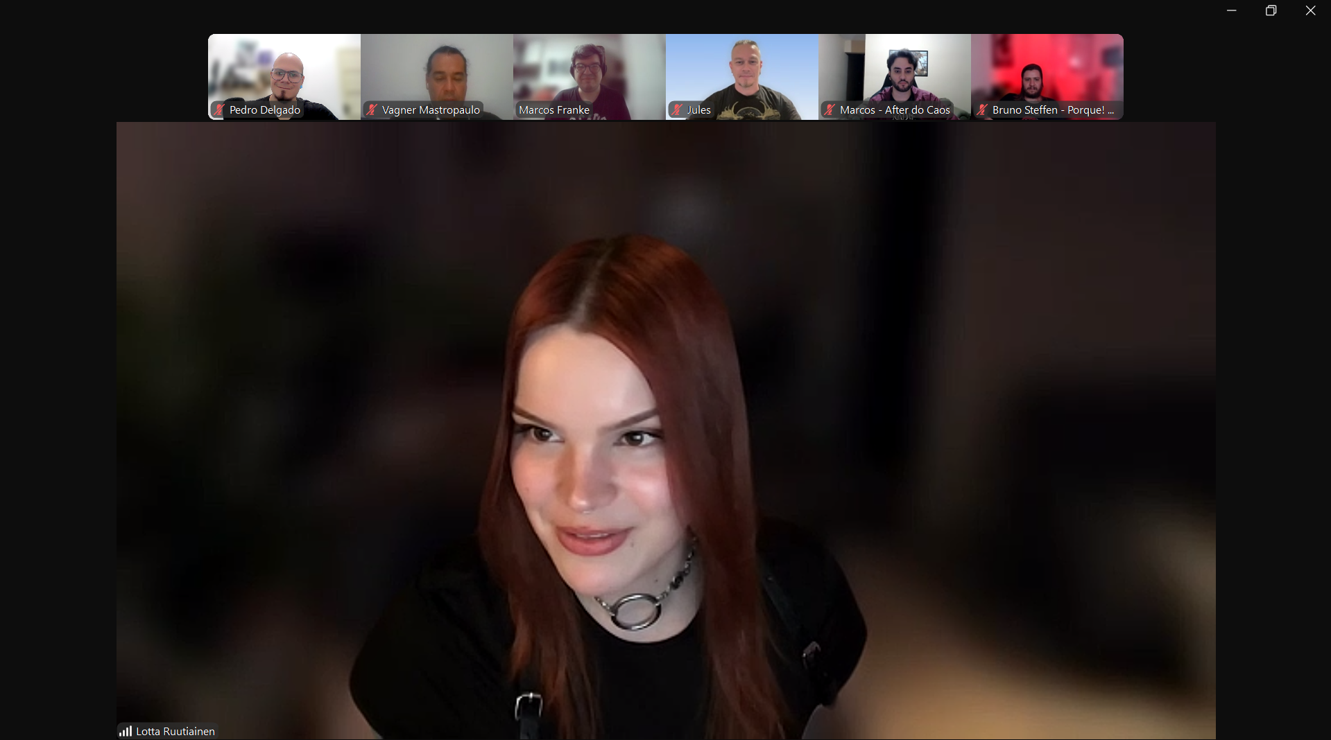 Coletiva de imprensa Luna Kills com Lotta Ruutiainen 