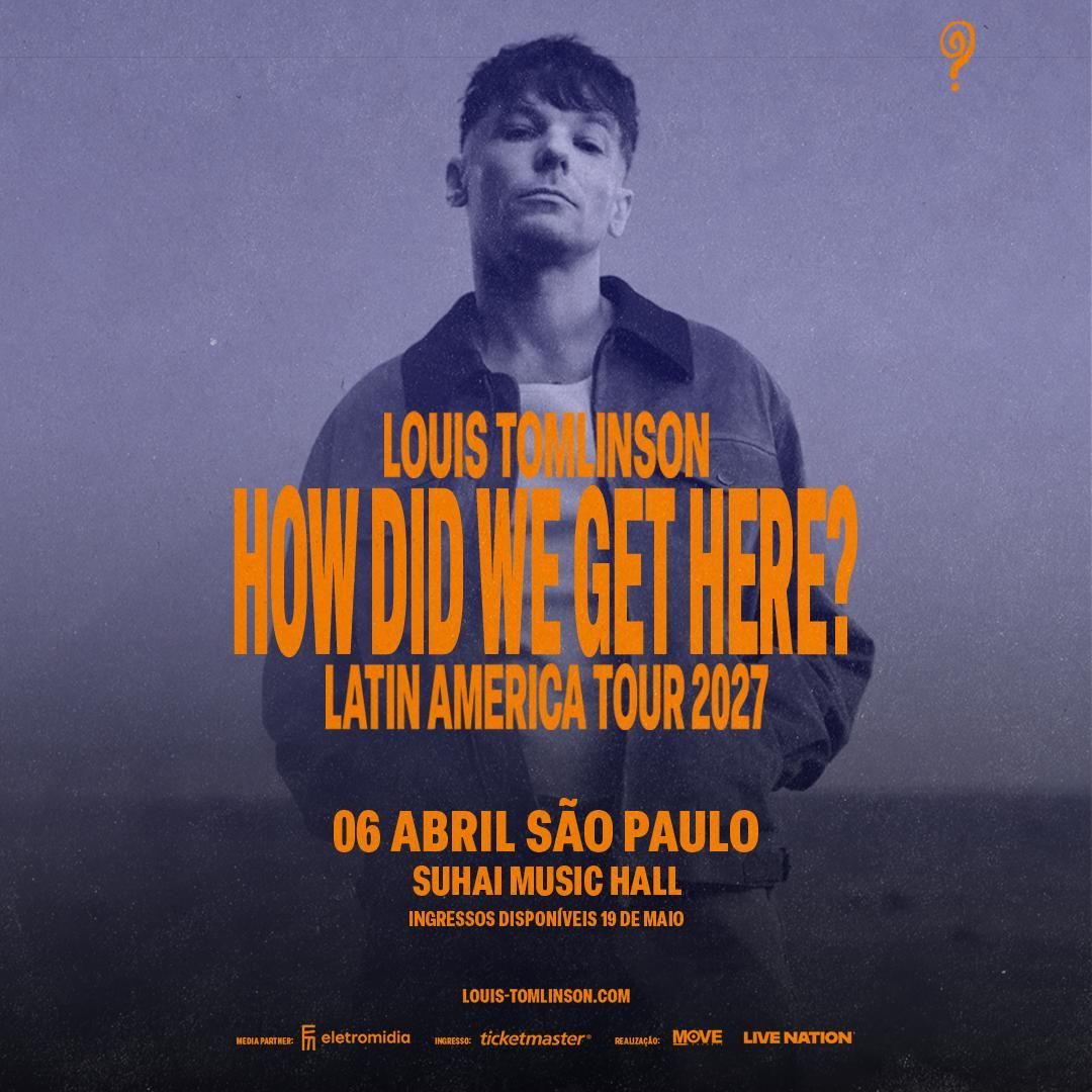 Louis Tomlinson anuncia show da turnê “How Did We Get Here?” em São Paulo