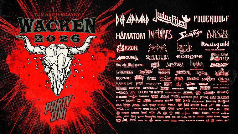 Wacken Open Air 2026 anuncia mais 49 bandas e amplia lineup do festival