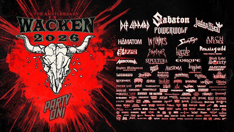 Wacken Open Air 2026 confirma retorno do Sabaton e divulga lineups diários