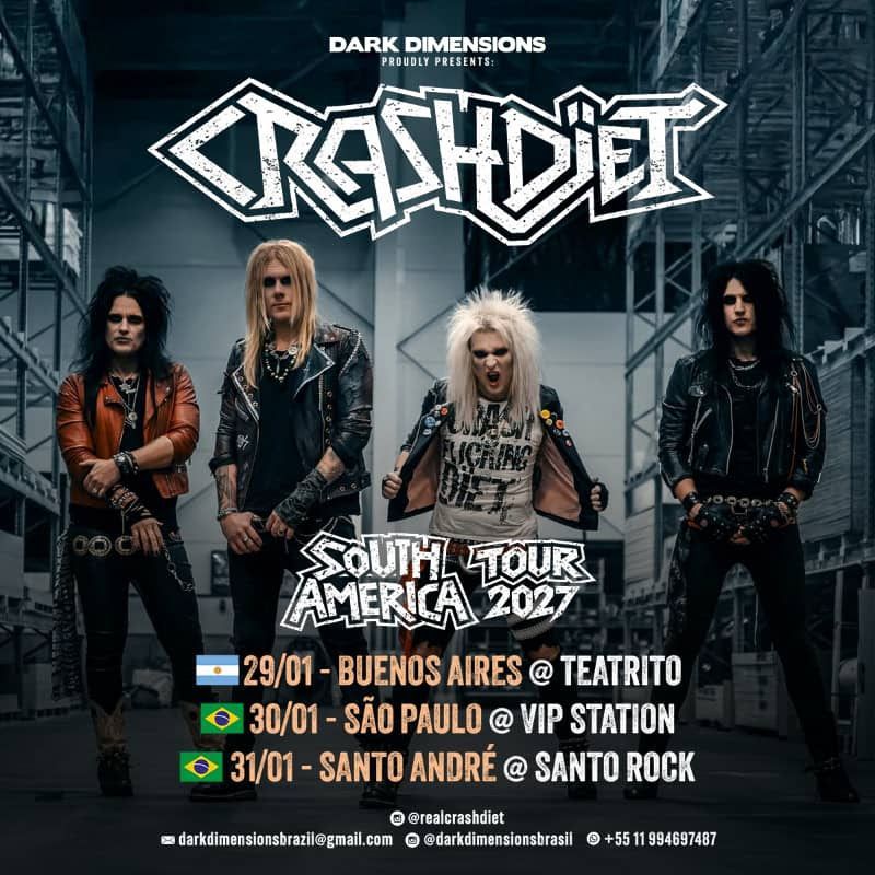 crashdiet no brasil