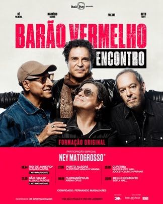 Barão Vermelho amplia turnê “Encontro” e anuncia novos shows pelo Brasil