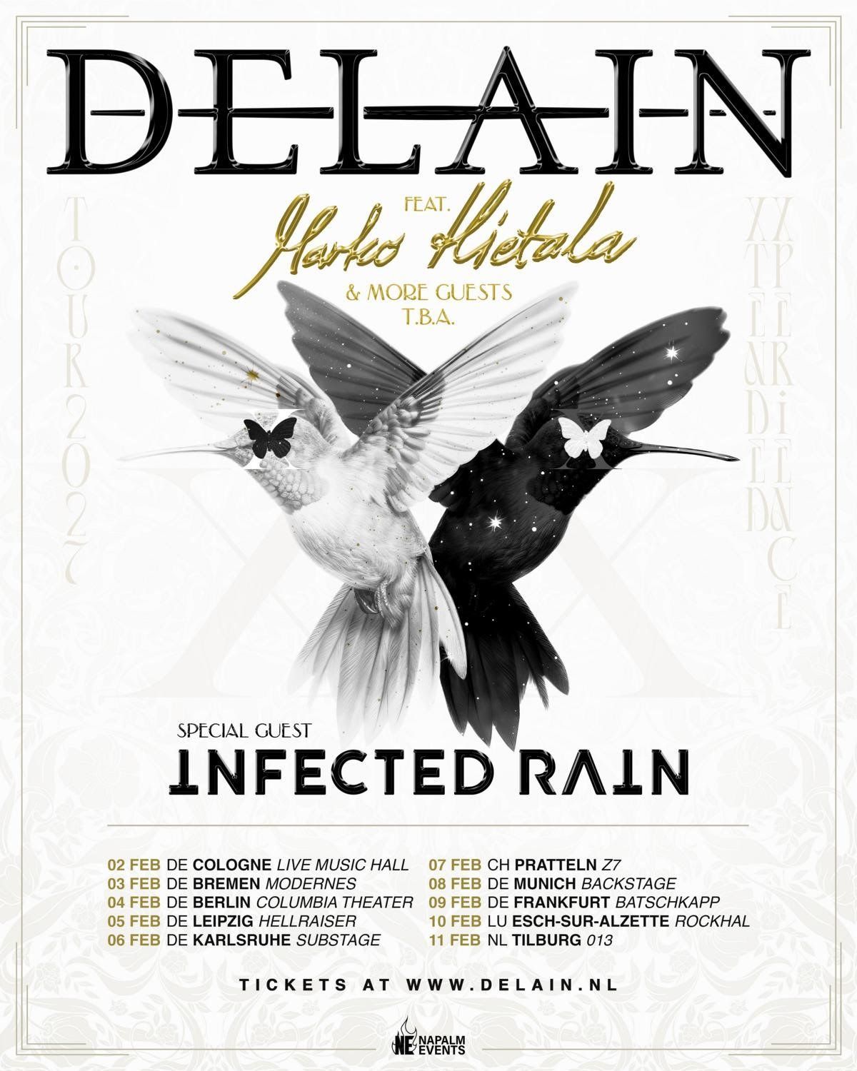 Delain anuncia turnê especial de 20 anos de “Lucidity” com participação de Marko Hietala