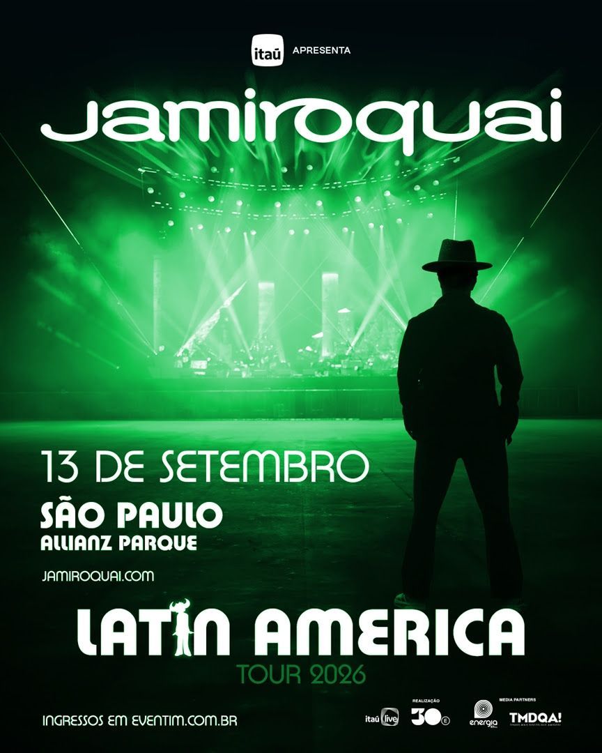Jamiroquai volta ao Brasil após oito anos com show no Allianz Parque e estreia de novo álbum no hori