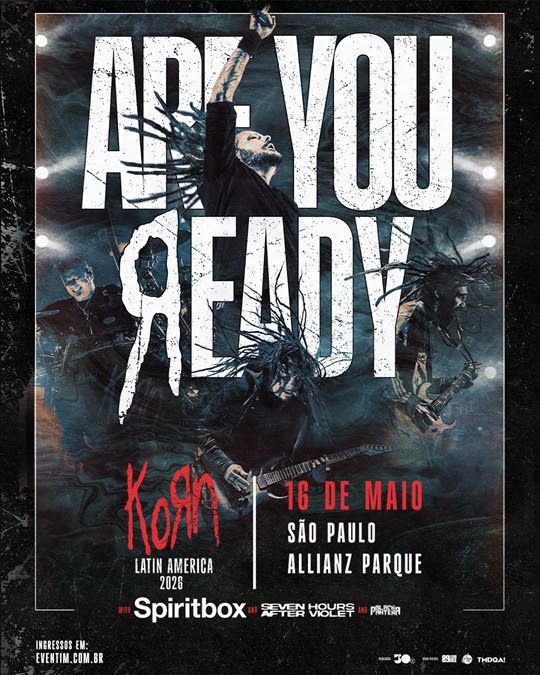 Korn confirma Black Pantera como banda de abertura em show único no Brasil