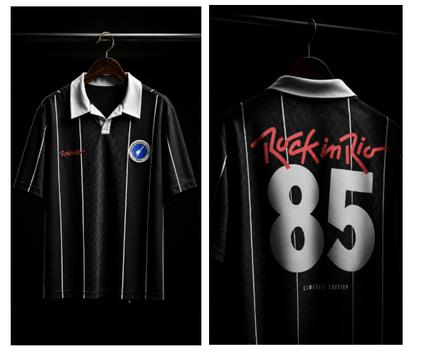 Rock in Rio e C&A lançam jersey inspirada em 1985 em clima de futebol e nostalgia