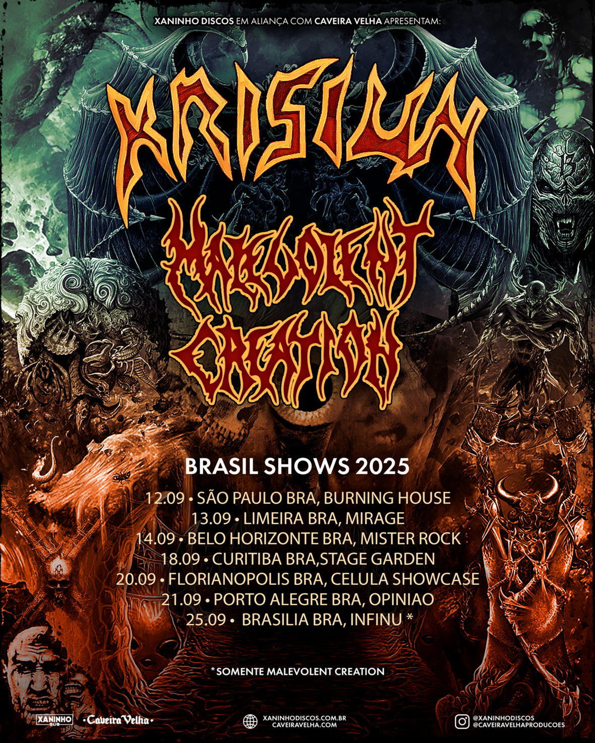Krisiun e Malevolant Creation