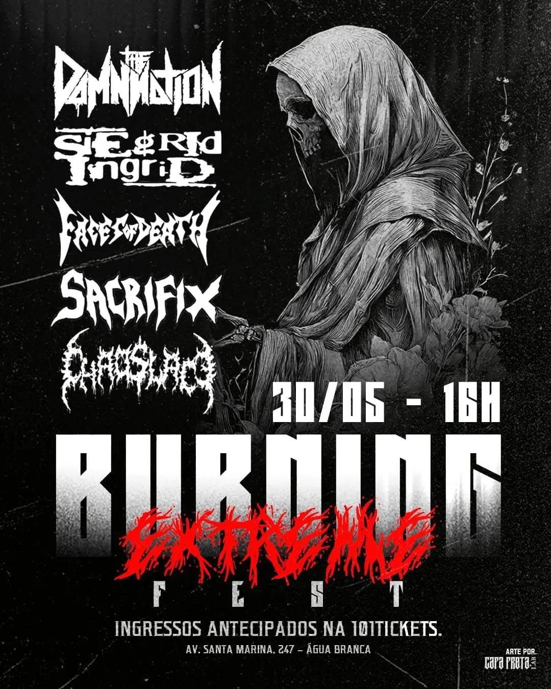 Burning Extreme Fest reúne nomes do metal extremo nacional em São Paulo no fim de maio