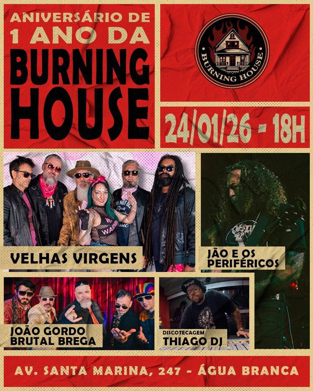 burning house