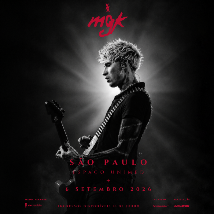 mgk confirma show em São Paulo com a turnê mundial do álbum “Lost Americana”