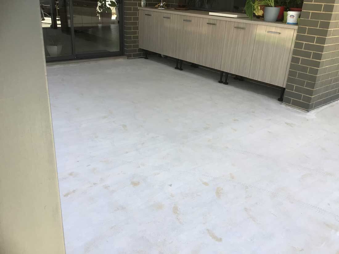 Before Flake Flooring