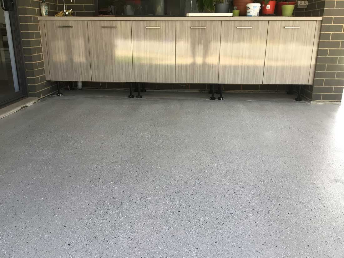 After Flake Flooring