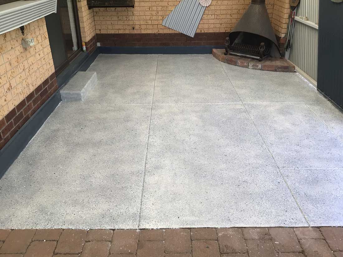 Before Flake Flooring