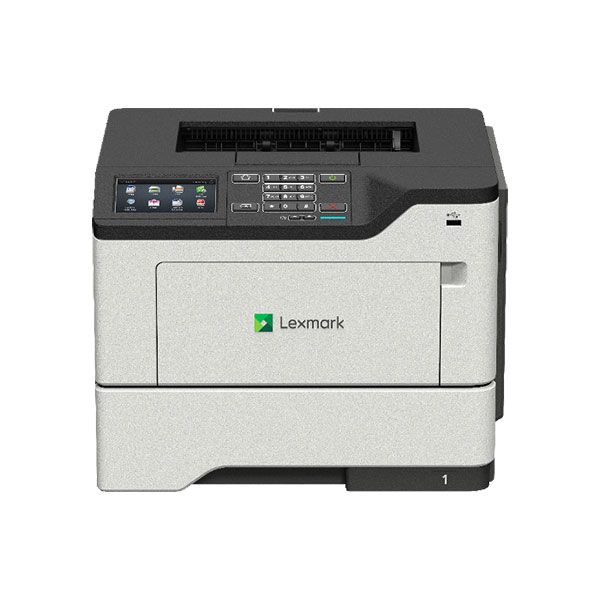 A lexmark printer is shown on a white background