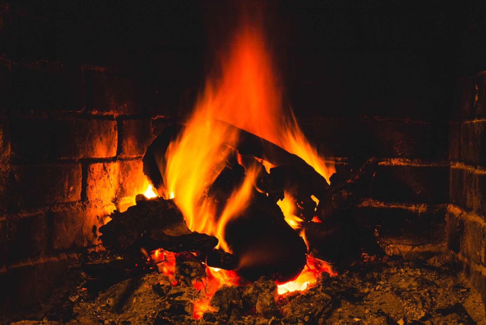 Burning Fire in Chimney — Winder, GA — A Advance Chimney Service