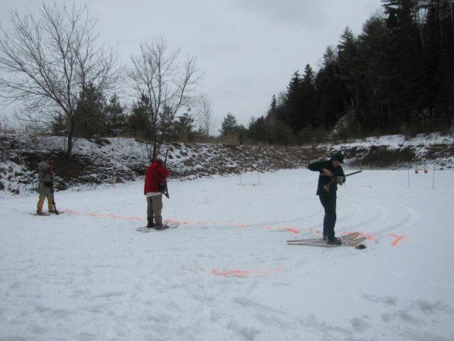 people at firing range