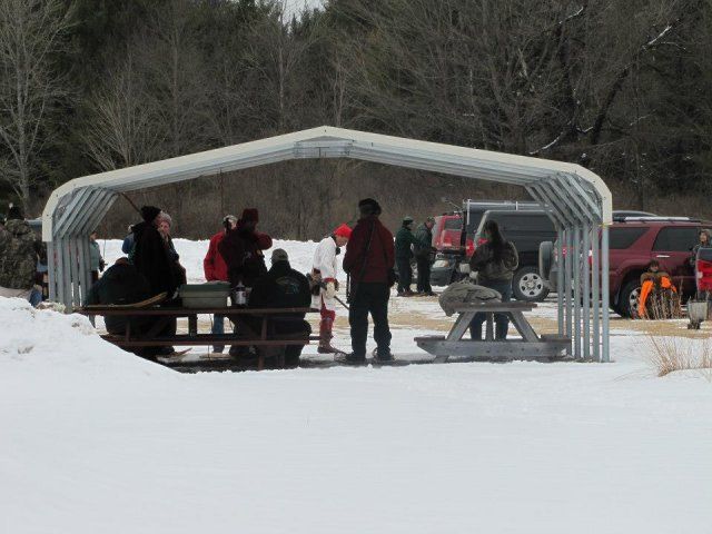 people at firing range