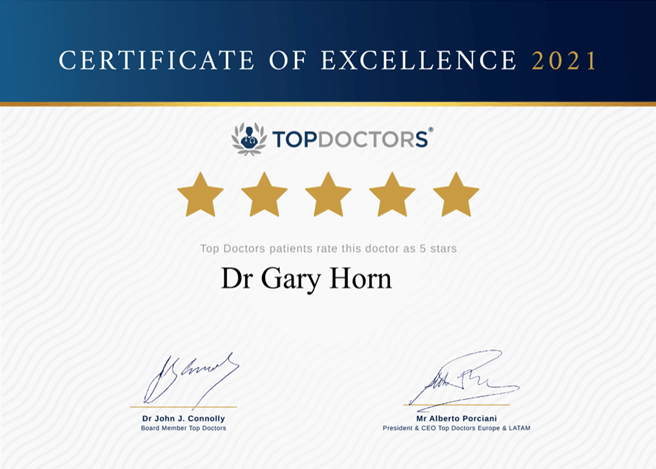 Five Star Certificate of excellence