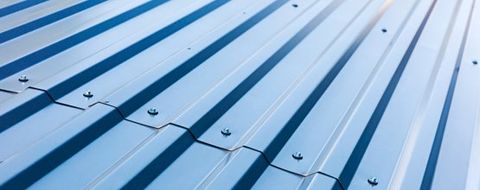 Commercial Roofing — Blue Metal Roof in Titusville, FL