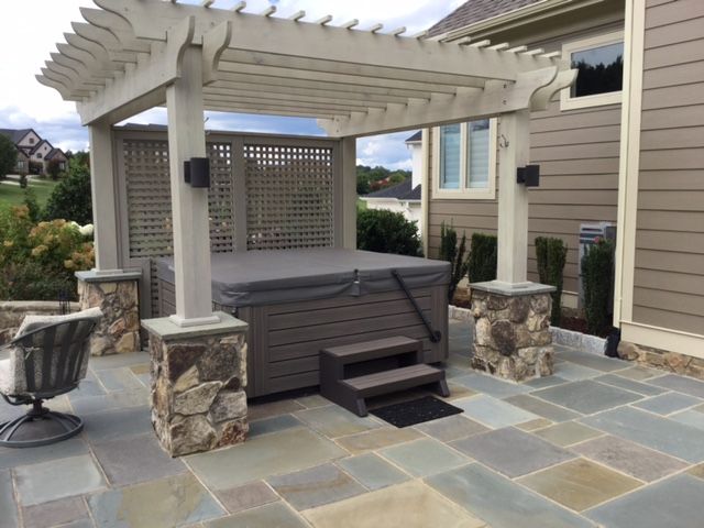 outdoor pergola installation