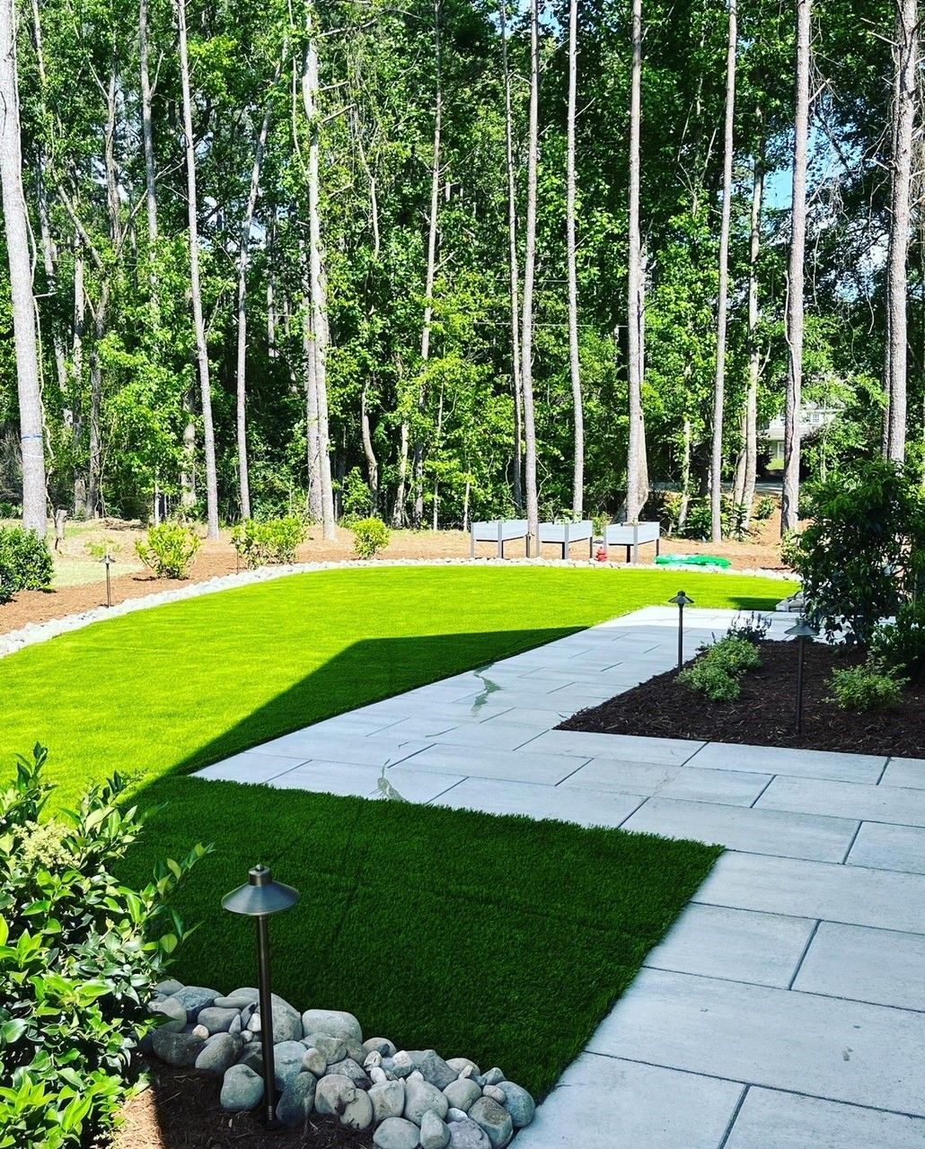 Backyard landscape service from Brookscapes LLC serving Apex, Raleigh, and Wake Forest, NC
