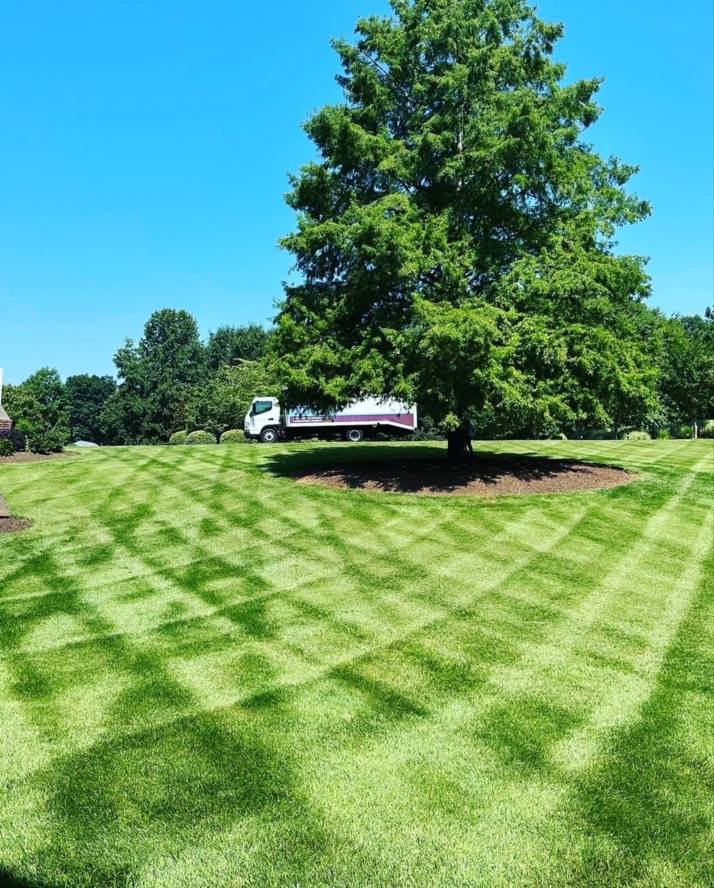 Lawn mowing contract services from Brookscapes LLC