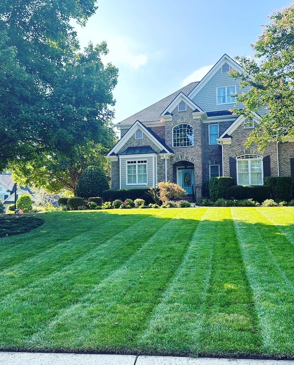 Lawn mowing landscape service from Brookscapes LLC