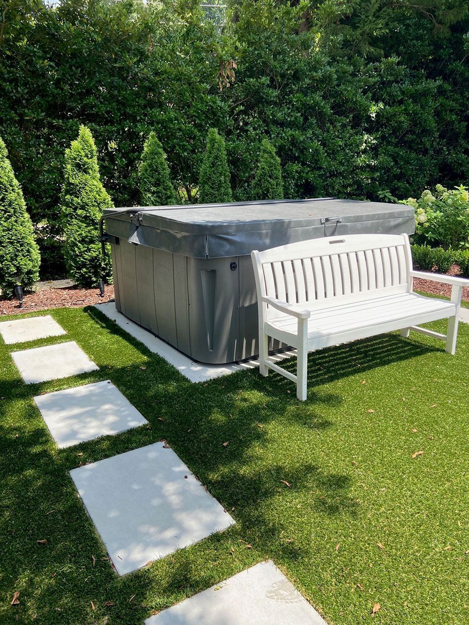 Landscape contractor work from Brookscapes LLC serving Wake Forest, Apex, and Raleigh NC