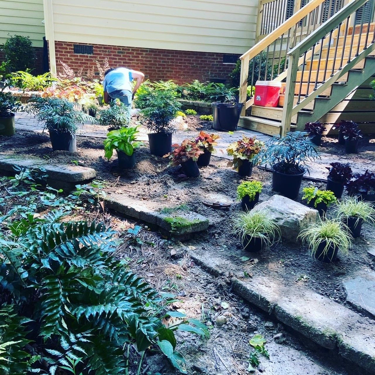 Garden Installation landscape services from Brookscapes LLC serving Raleigh, Apex, and Wake Forest NC