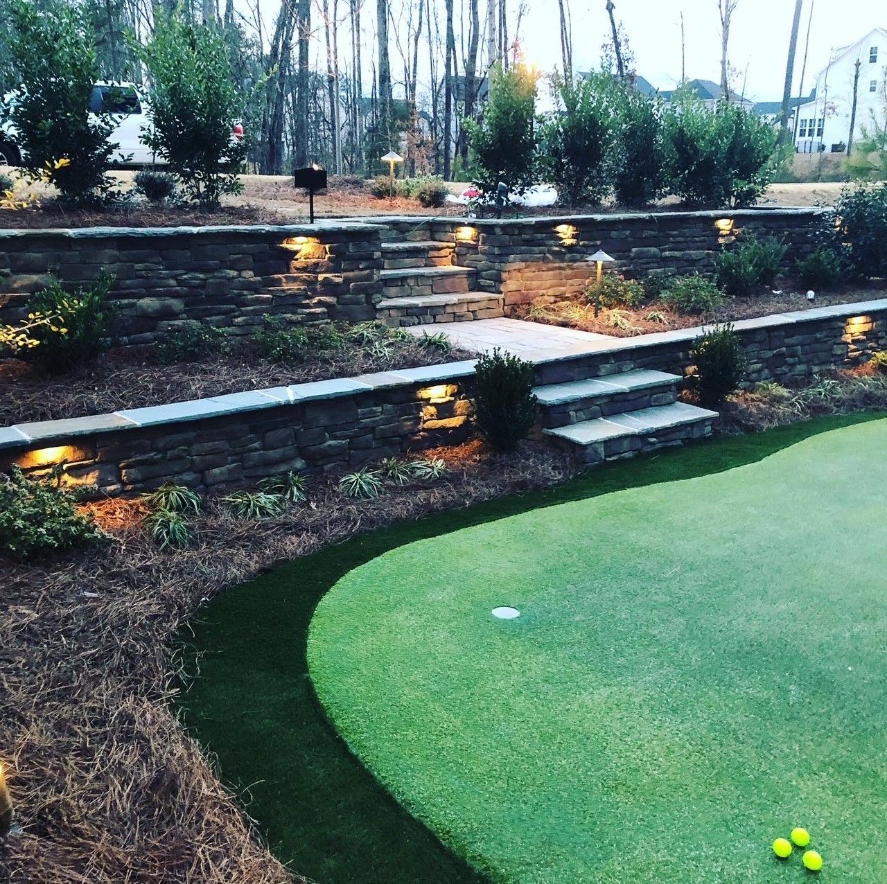 Retaining wall garden bed from Brookscapes LLC