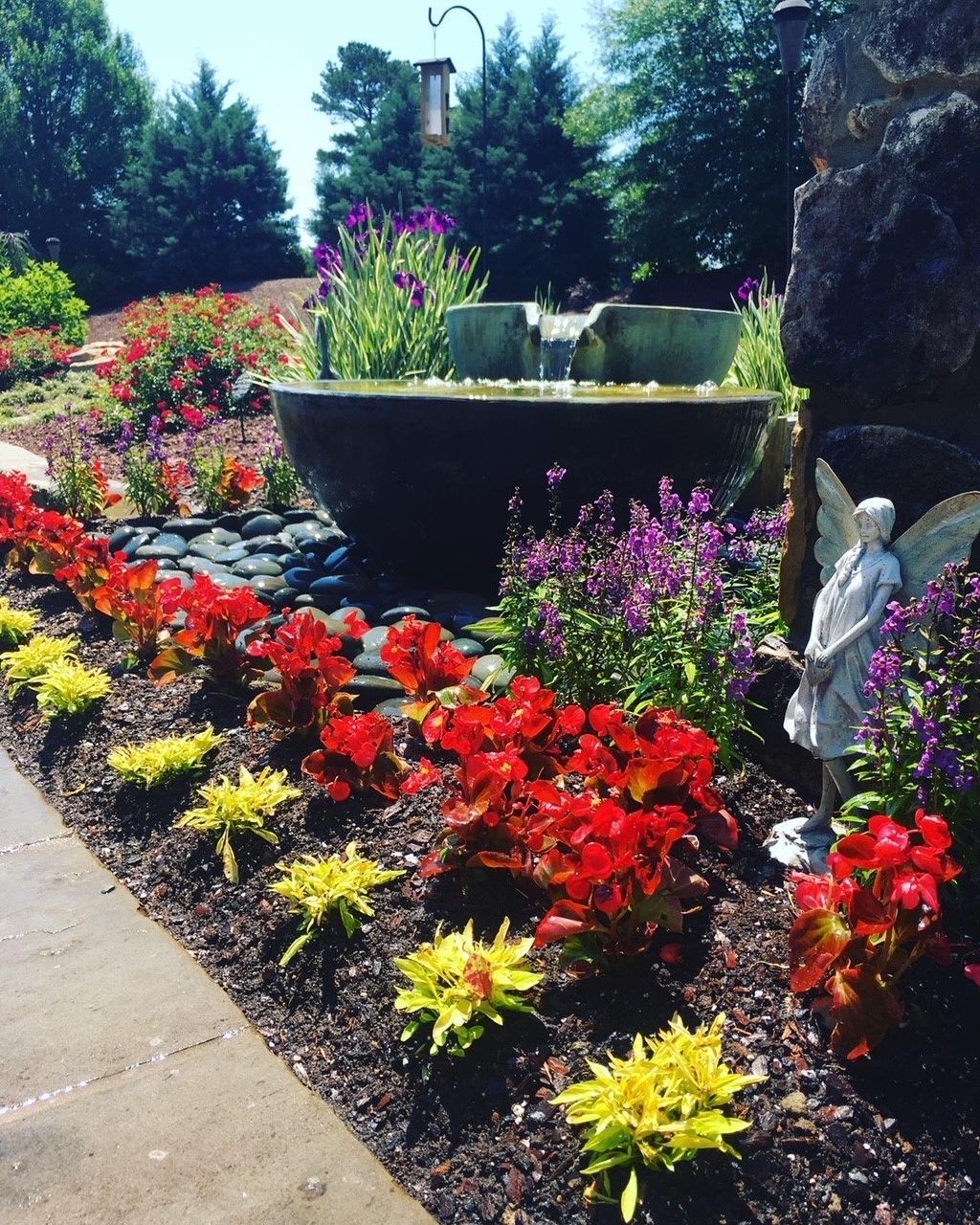 Garden bed installation landscape service from Brookscapes LLC serving Raleigh, Apex, and Wake Forest, NC