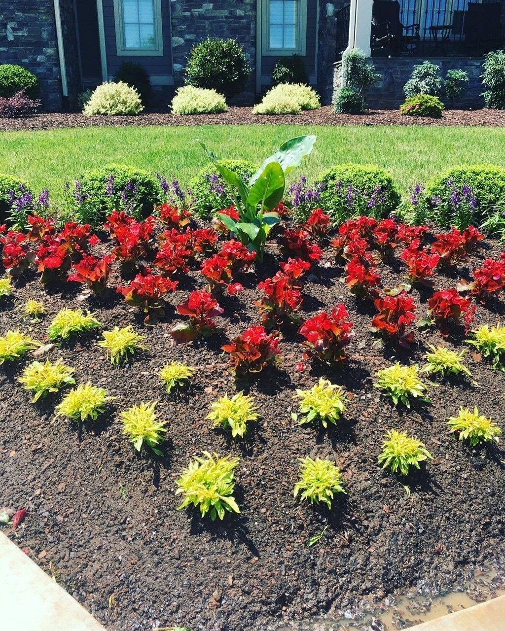 Flower bed installation landscape service from Brookscapes LLC serving Raleigh, Apex, and Wake Forest, NC