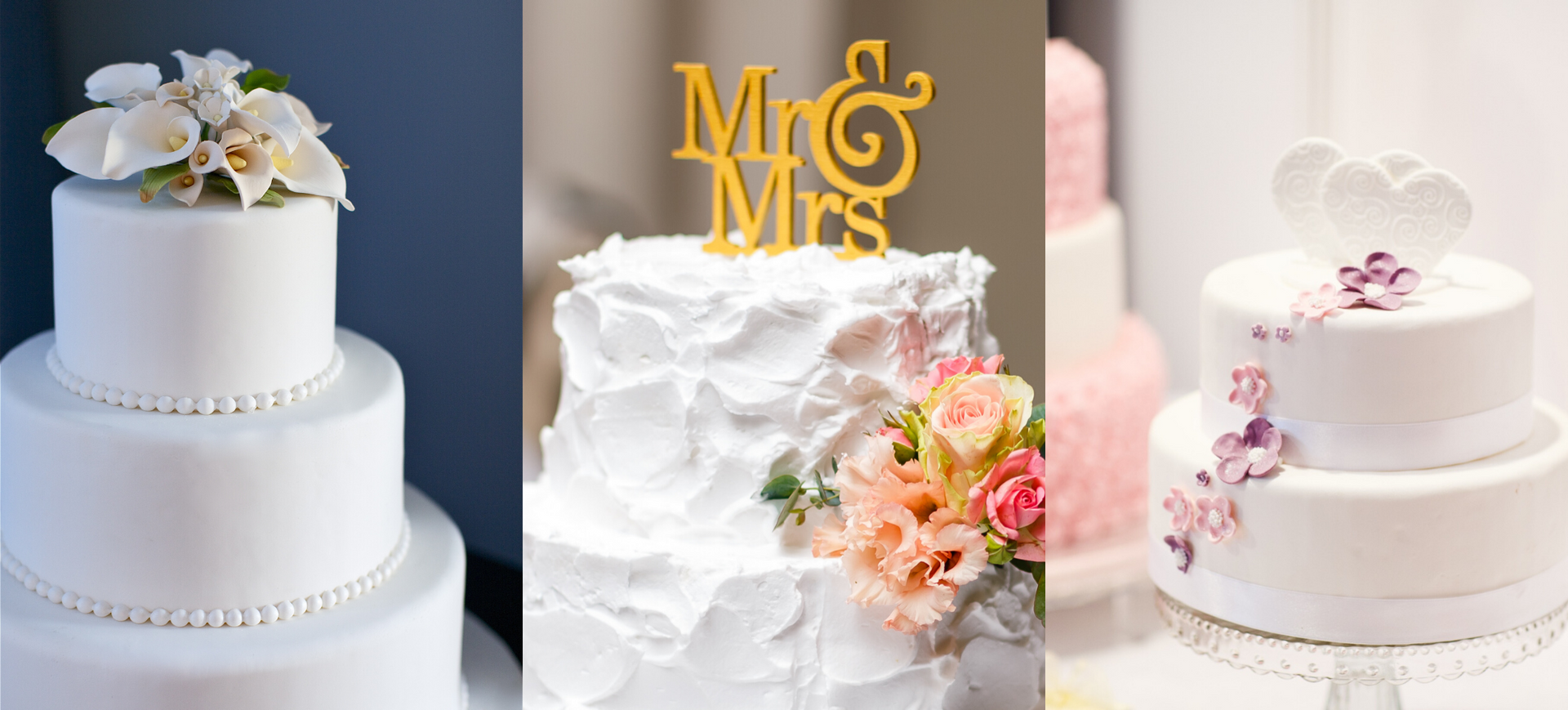 custom wedding cake collage