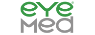 The logo for eye med is green and gray on a white background.