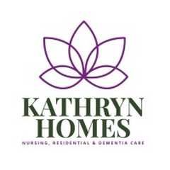 A logo for kathryn homes nursing , residential and dementia care.