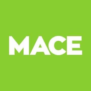 The word mace is on a green background.