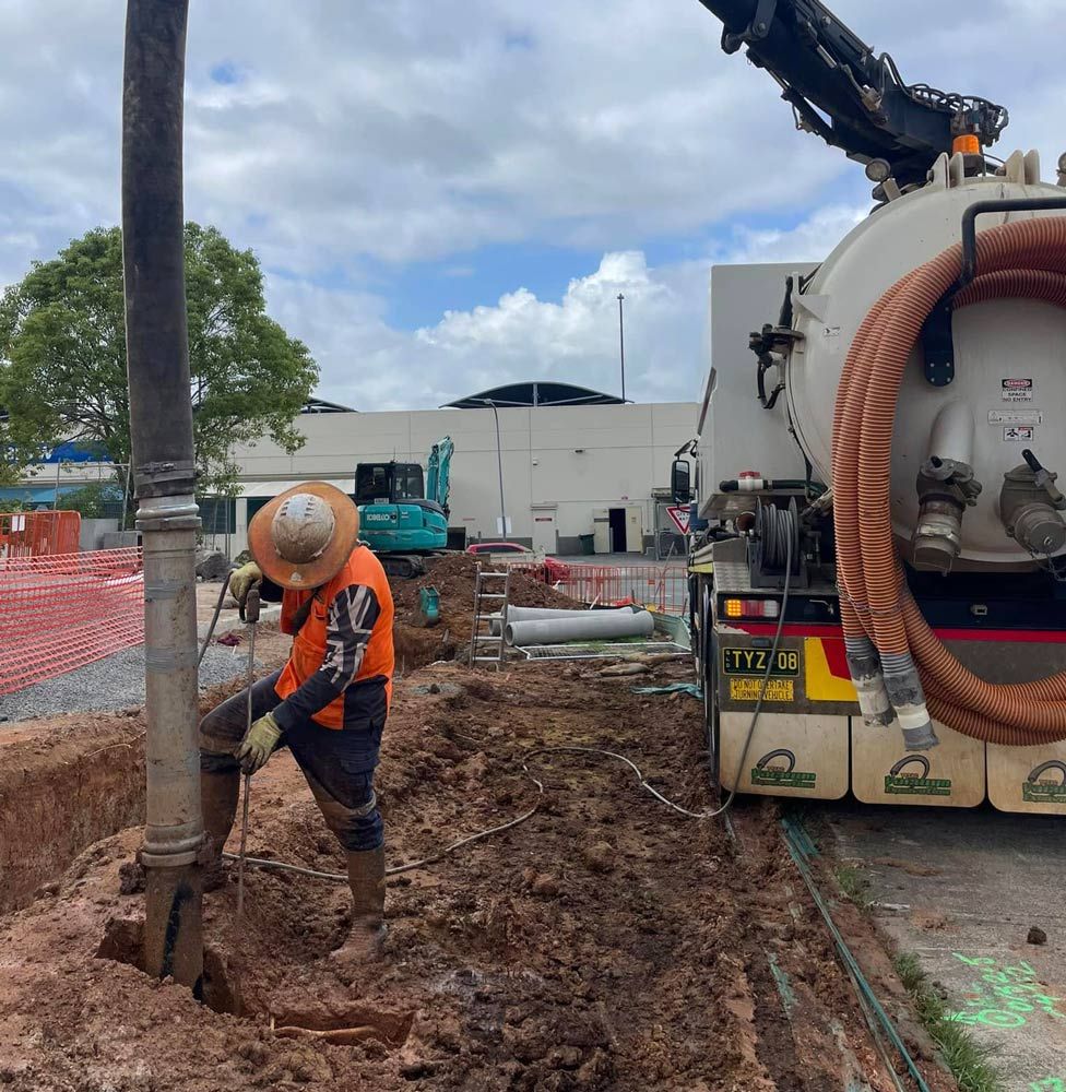 Vacuum Excavation in Progress