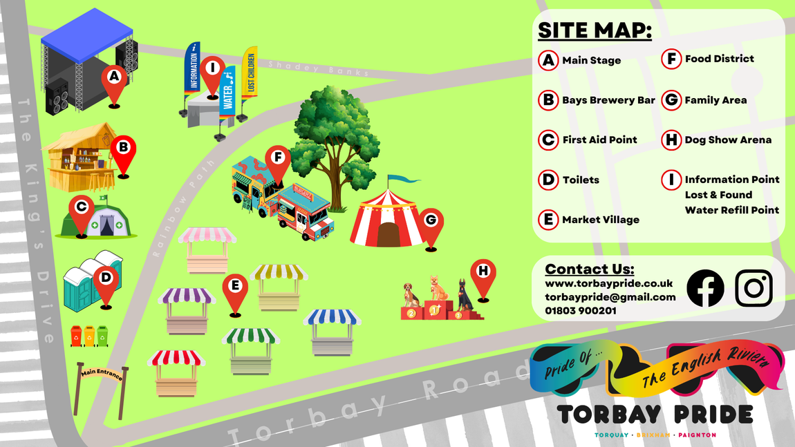 A site layput of Torre Abbey meadows 