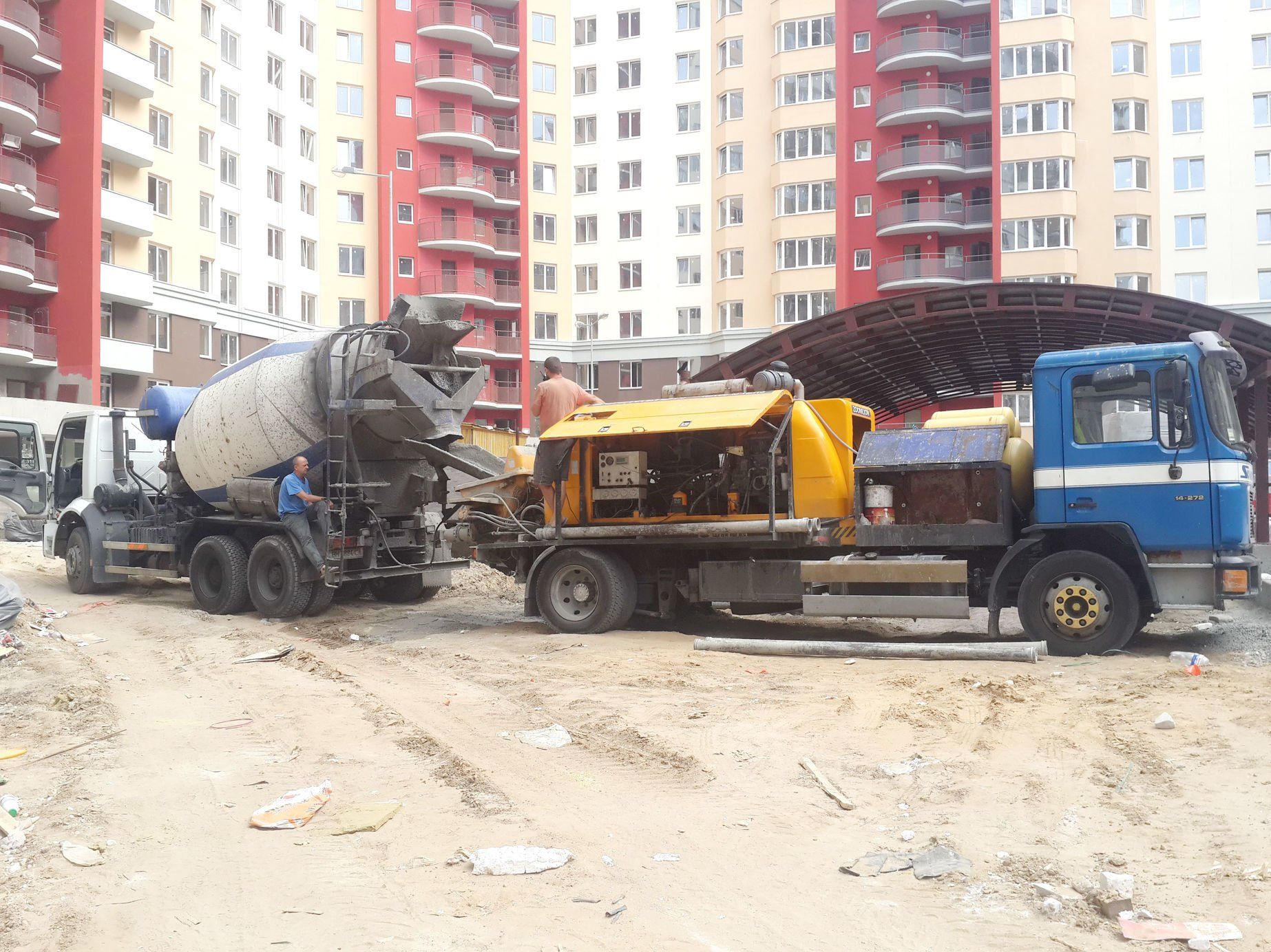 Черновой бетонный пол