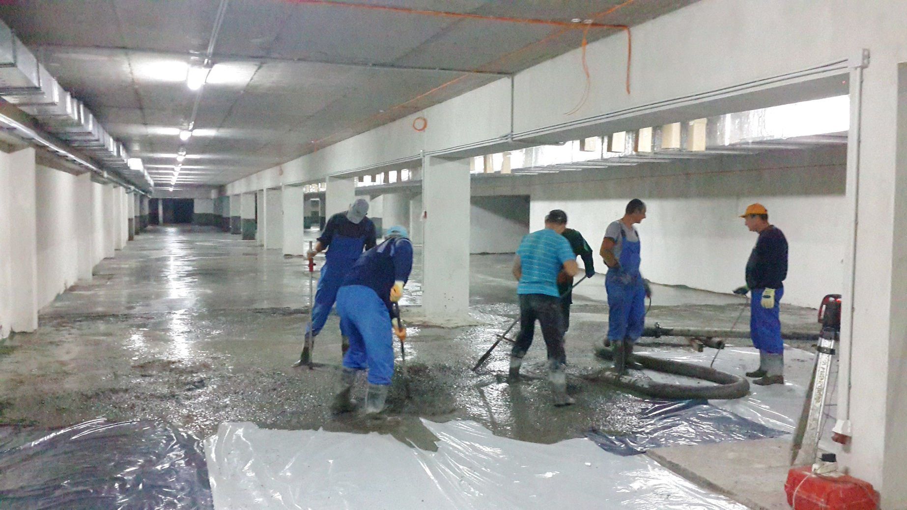 Черновой бетонный пол