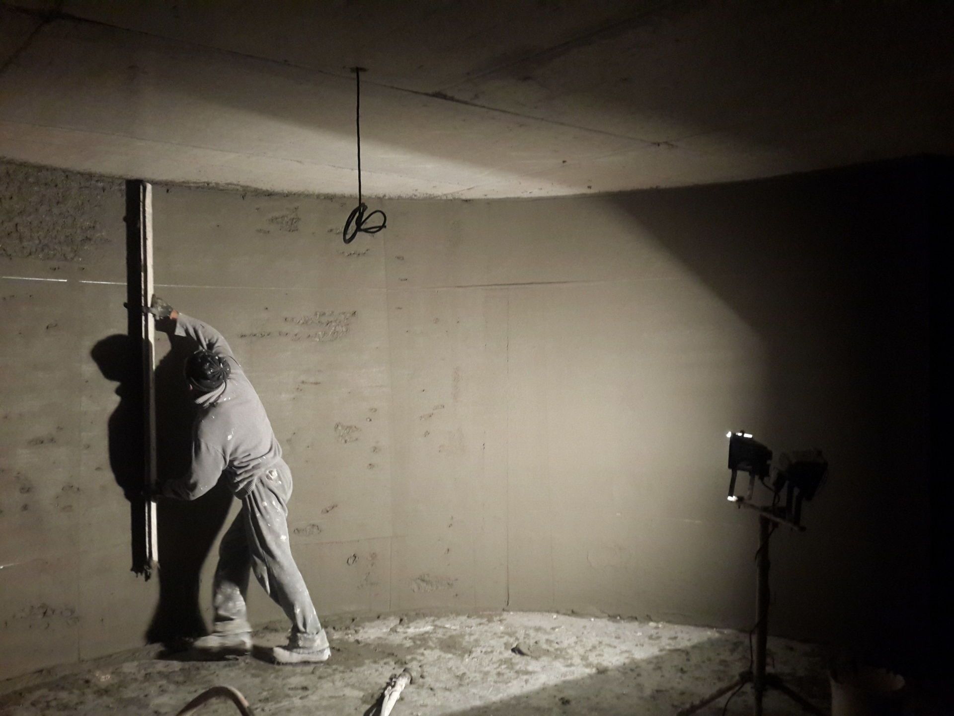 Штукатурка цокольных помещений