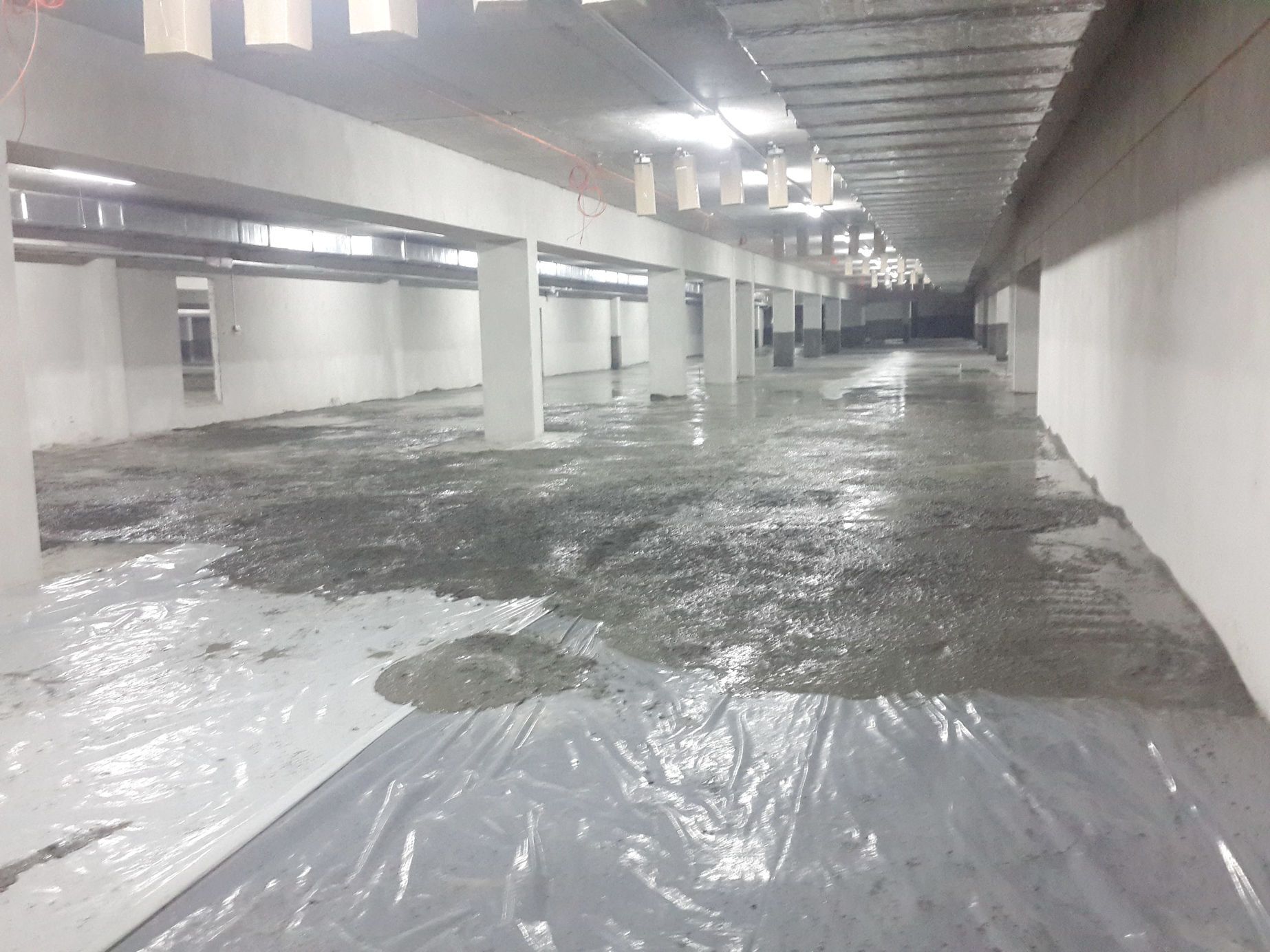 Черновой бетонный пол