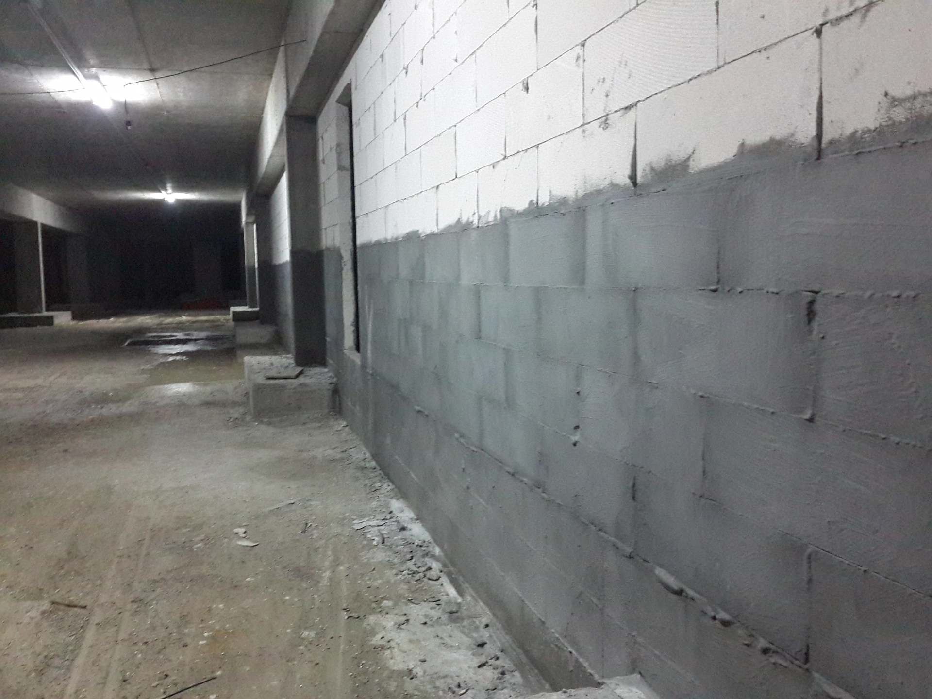 Проникающая гидроизоляция основания и стен паркинга