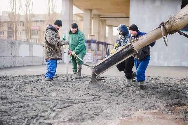 Паркинг по ул. Гарматной,бетонные полы