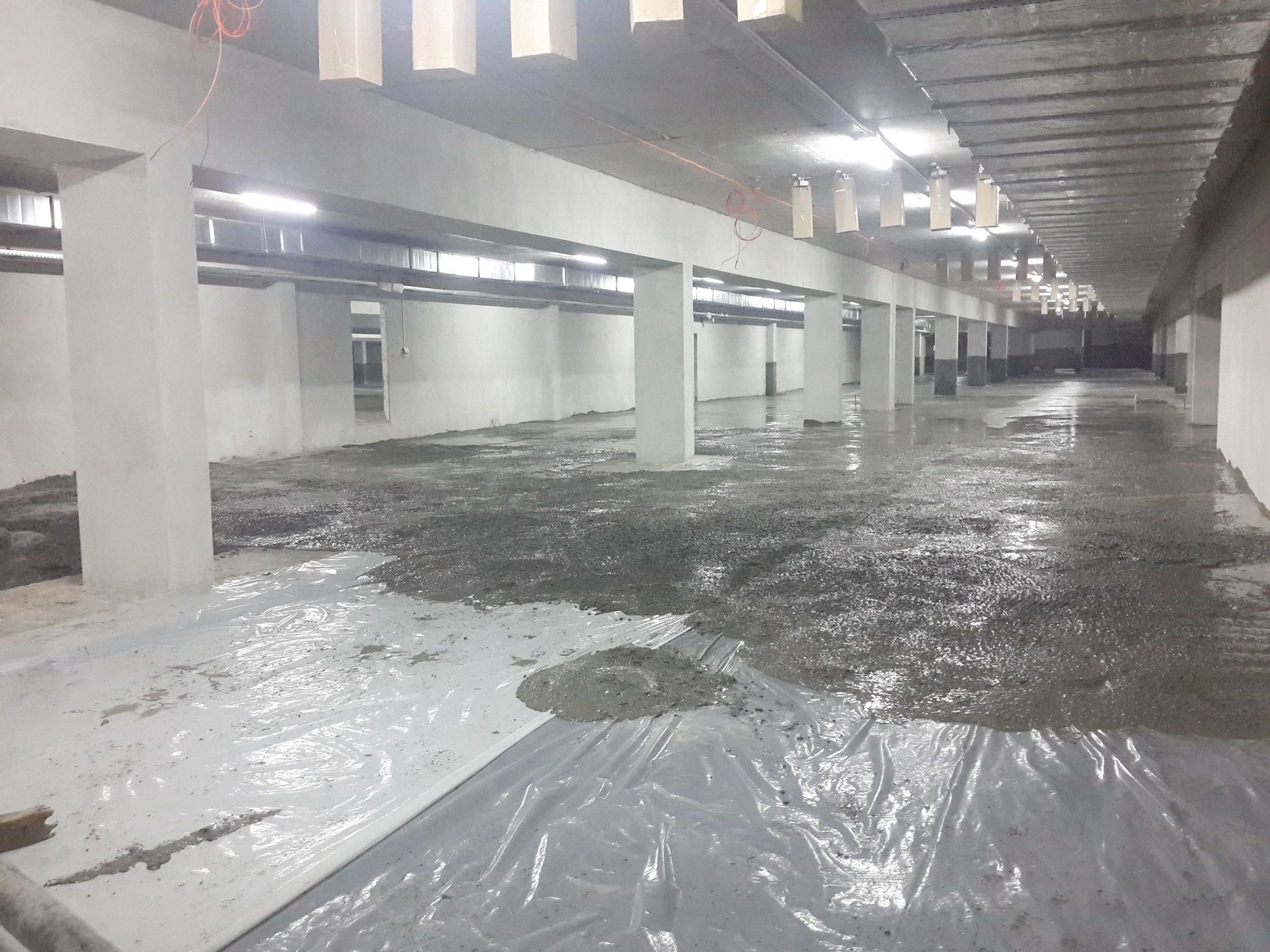 Черновой бетонный пол