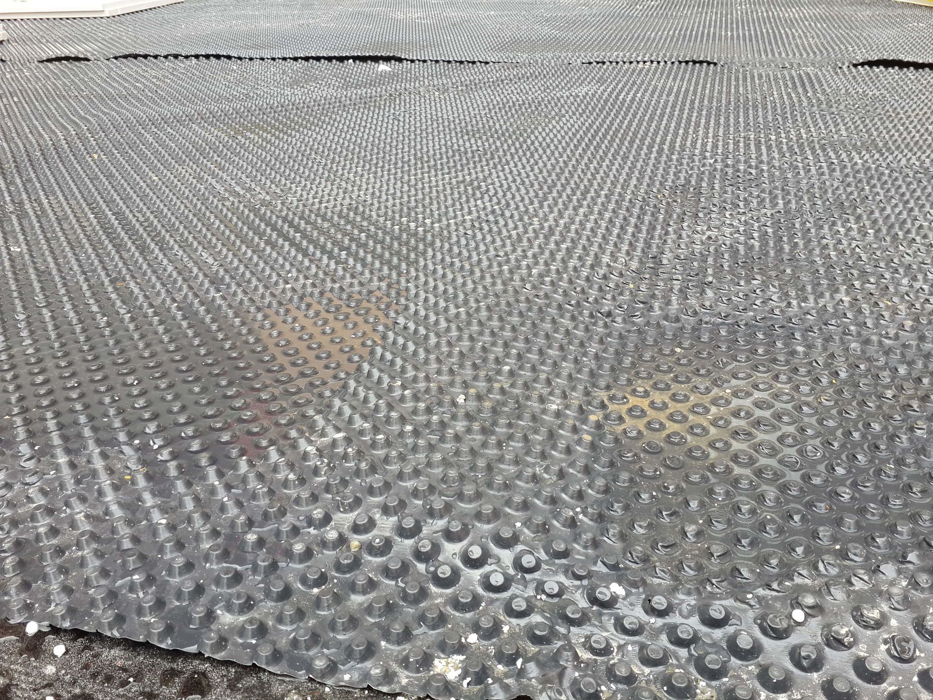 Бетонная стяжка кровли паркинга